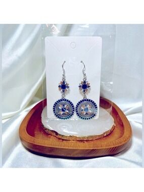 Southwestern Circles Dangle Earrings